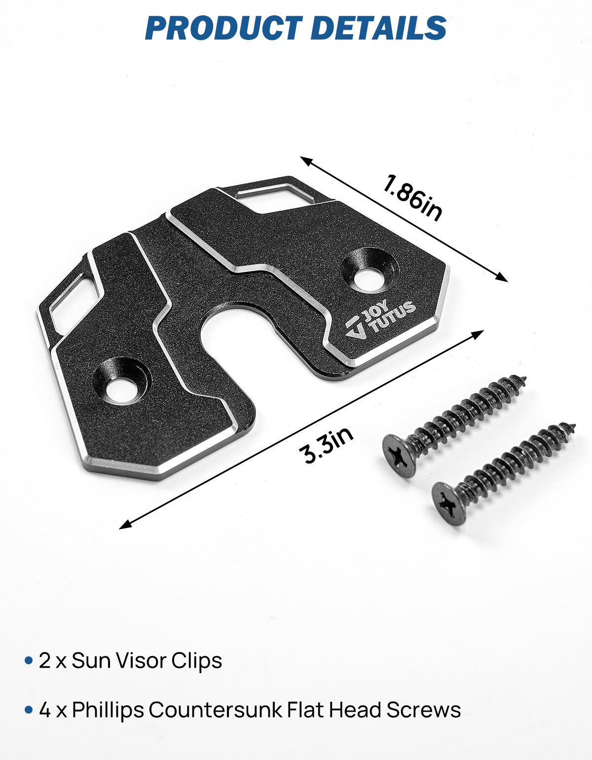 Sun Visor Repair Clips for Jeep Wrangler JK/JL & Gladiator (2PCS)