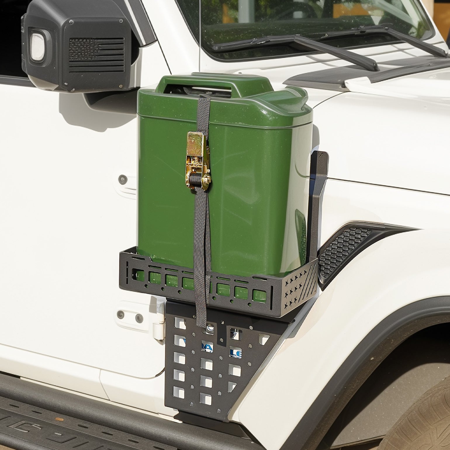 Passenger Side Jerry Can Holder & Molle Panel for Jeep Wrangler JL/Gladiator JT 2018-2026