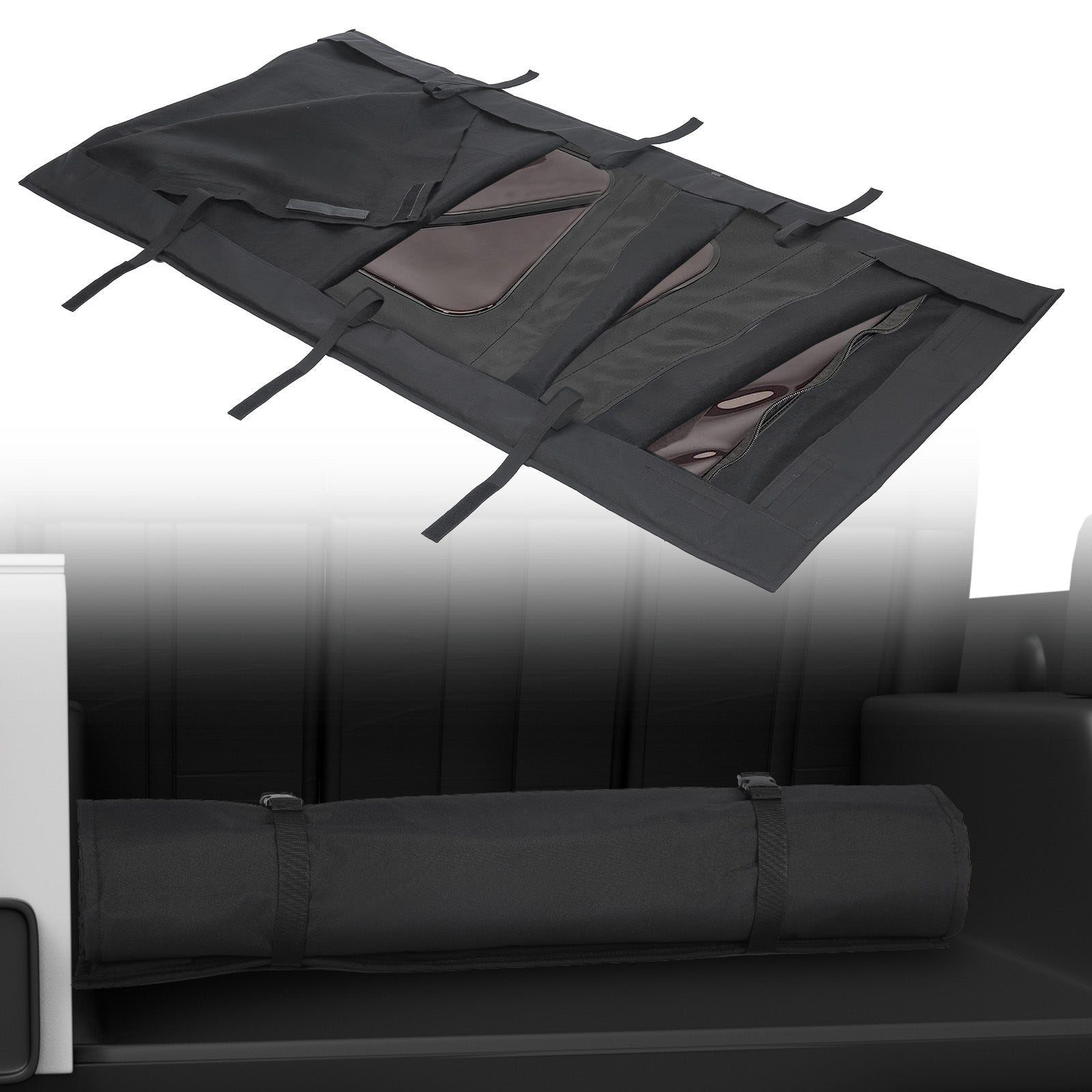Soft Top Window Storage Bag for Wrangler CJ YJ TJ & JL 1976–2006 / 2018–2025