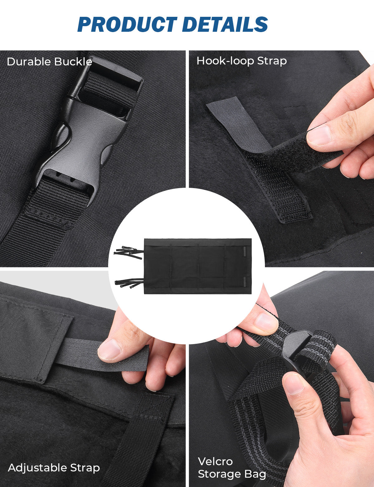 Soft Top Window Storage Bag for Wrangler CJ YJ TJ & JL 1976–2006 / 2018–2025