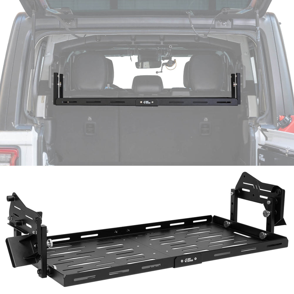 Rear Cargo Rack Basket Compatible with Wrangler JL 2018-2023 (Hard-Top