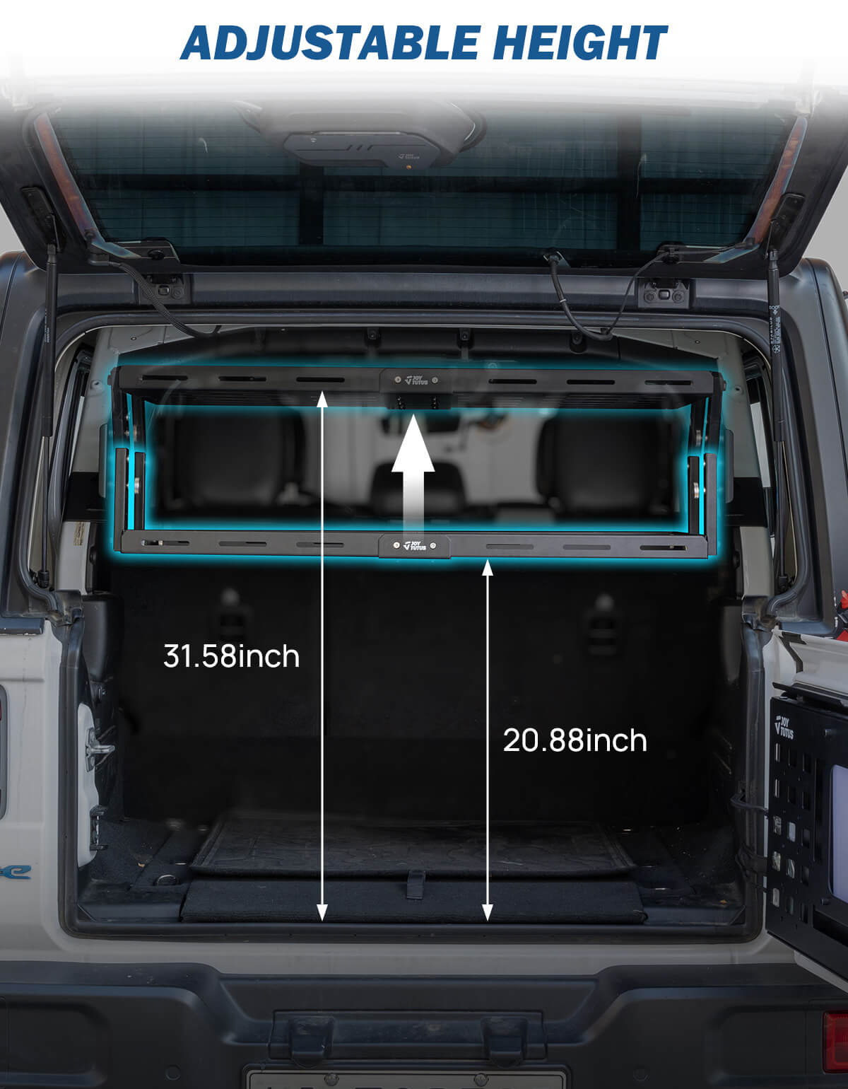 Rear Cargo Rack Basket Compatible with Wrangler JL 2018-2023 (Hard-Top Only)