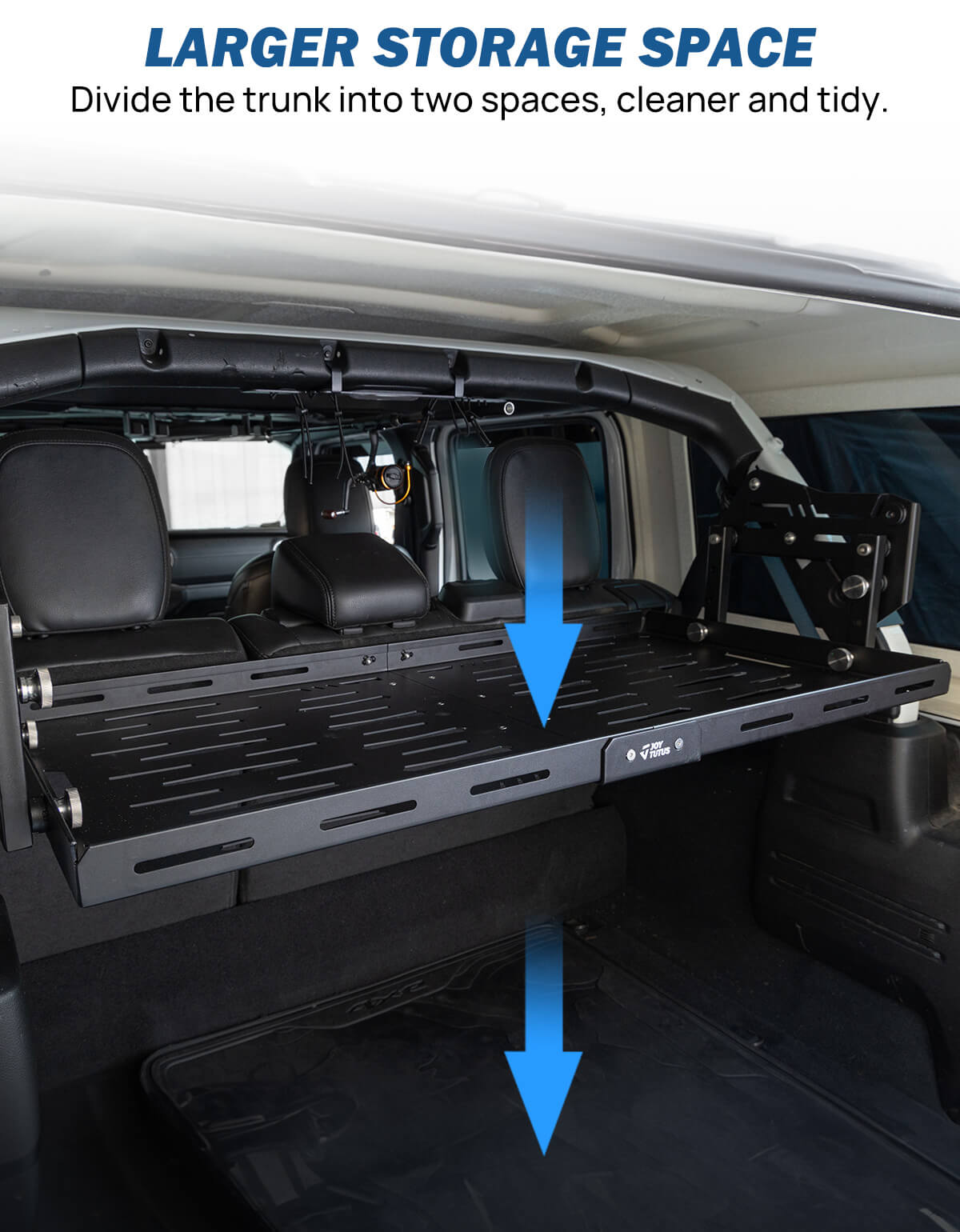 Rear Cargo Rack Basket Compatible with Wrangler JL 2018-2023 (Hard-Top Only)