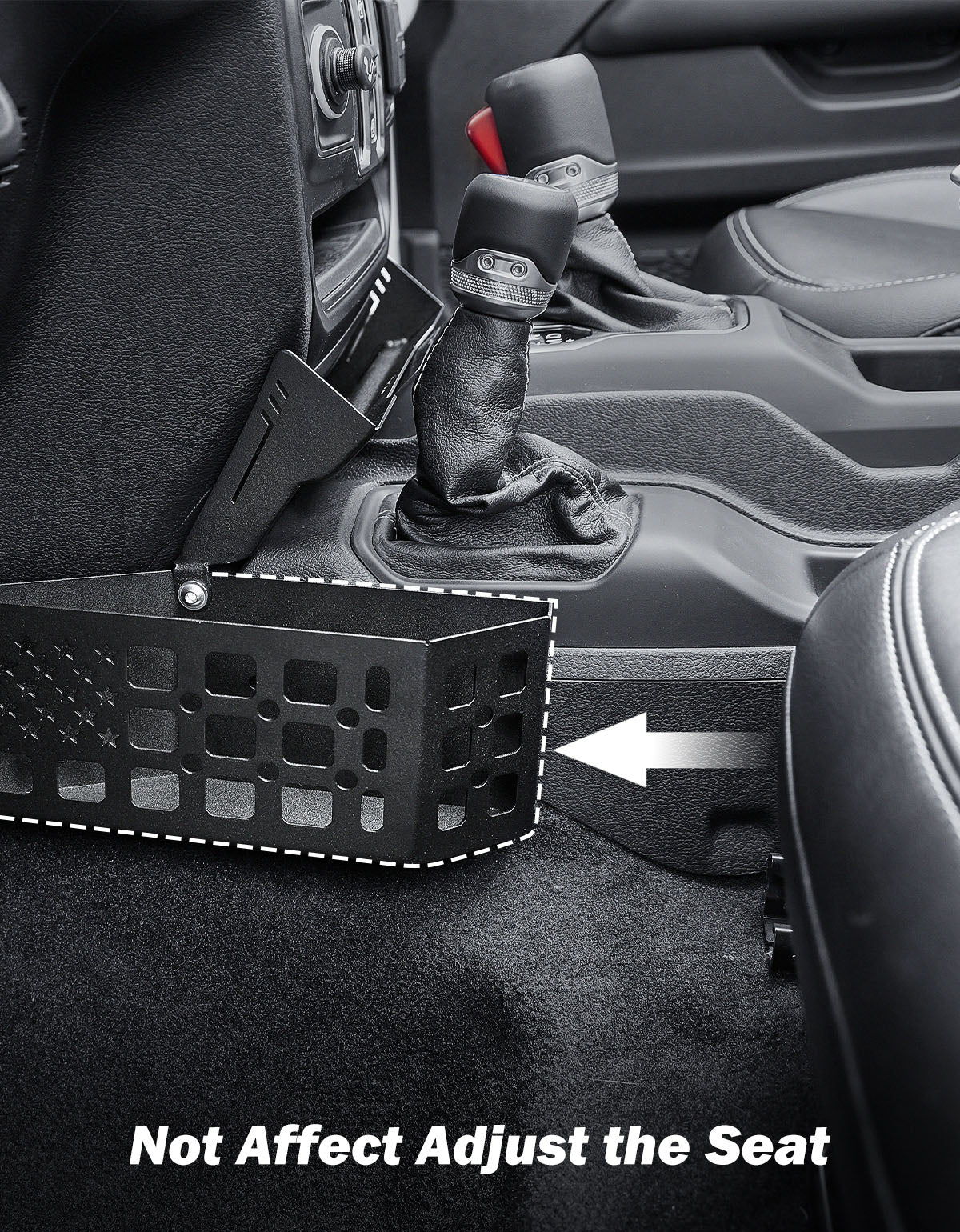 Metal Center Console Organizer for Wrangler JL 2018–2026 & Gladiator J