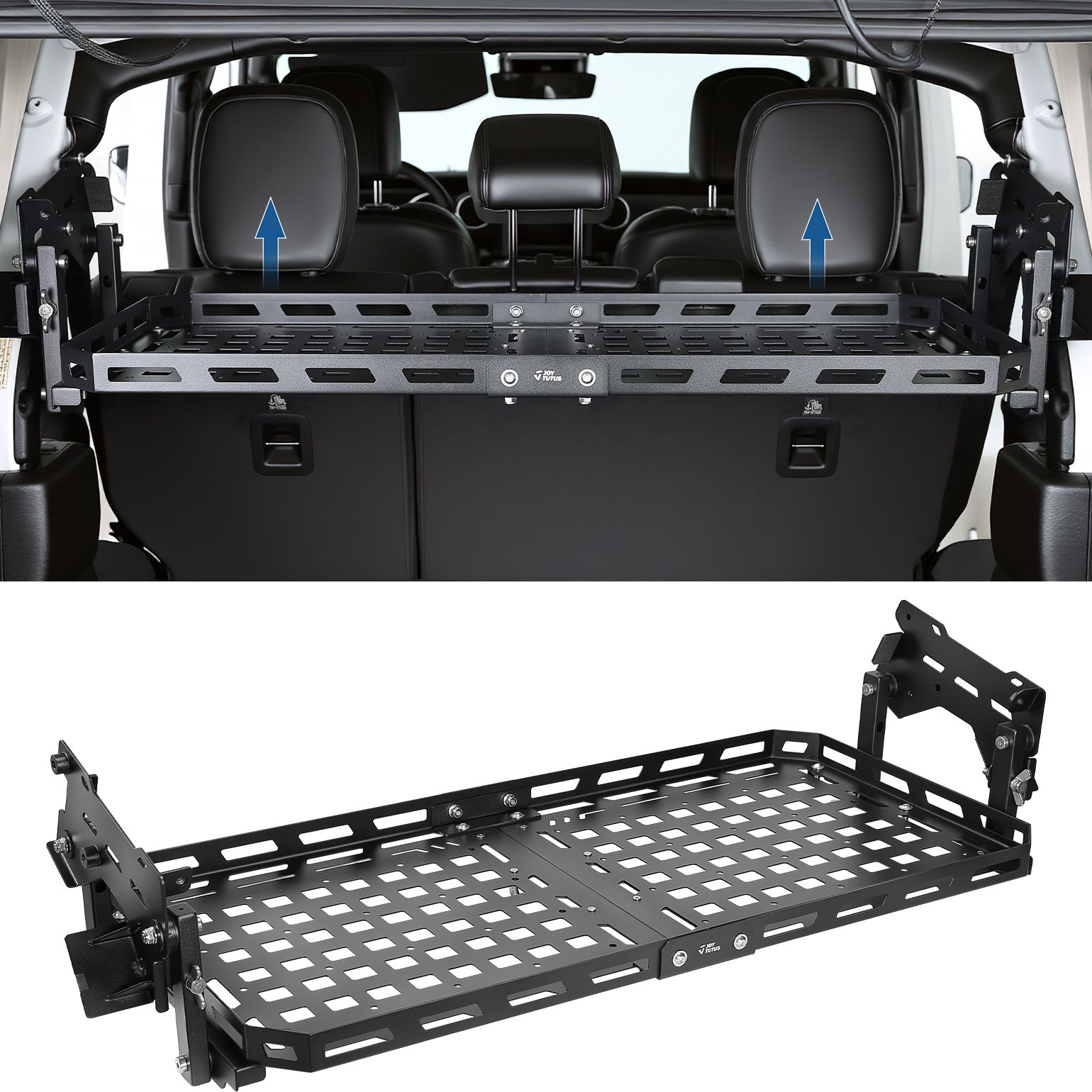 Adjustable Rear Cargo Rack – Heavy-Duty Storage Shelf for Wrangler JL