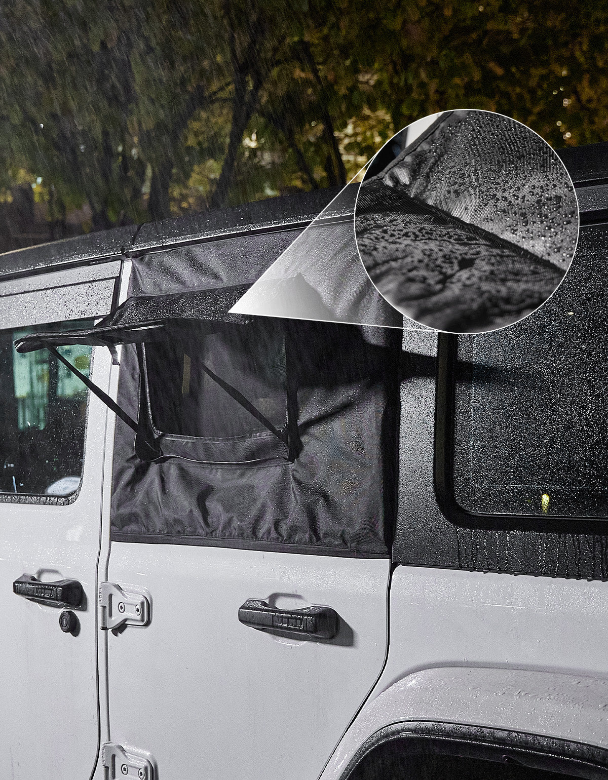 Rear Side Window Sun Shade for Wrangler JK JL & Gladiator JT 2007–2026