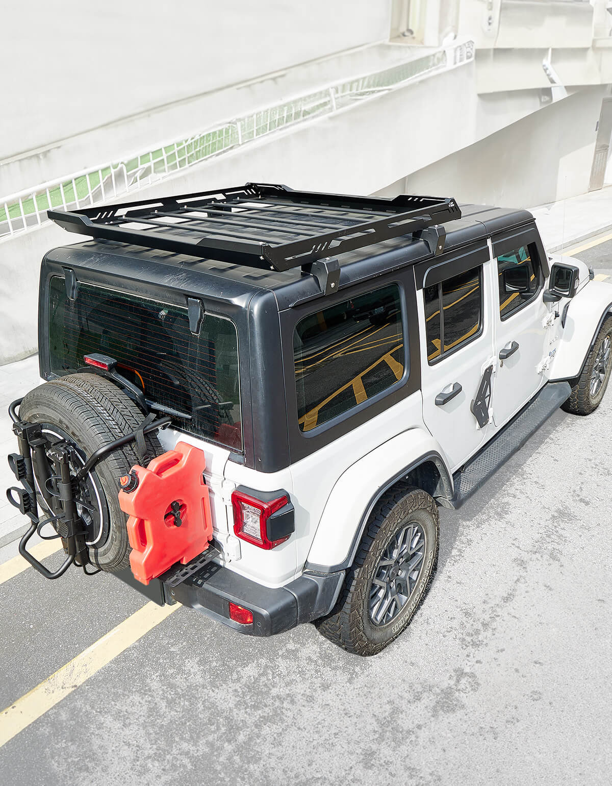 Roof Rack Cargo Basket for Wrangler JL & Gladiator JT Hard Top 2018–2026, 350 lb Capacity