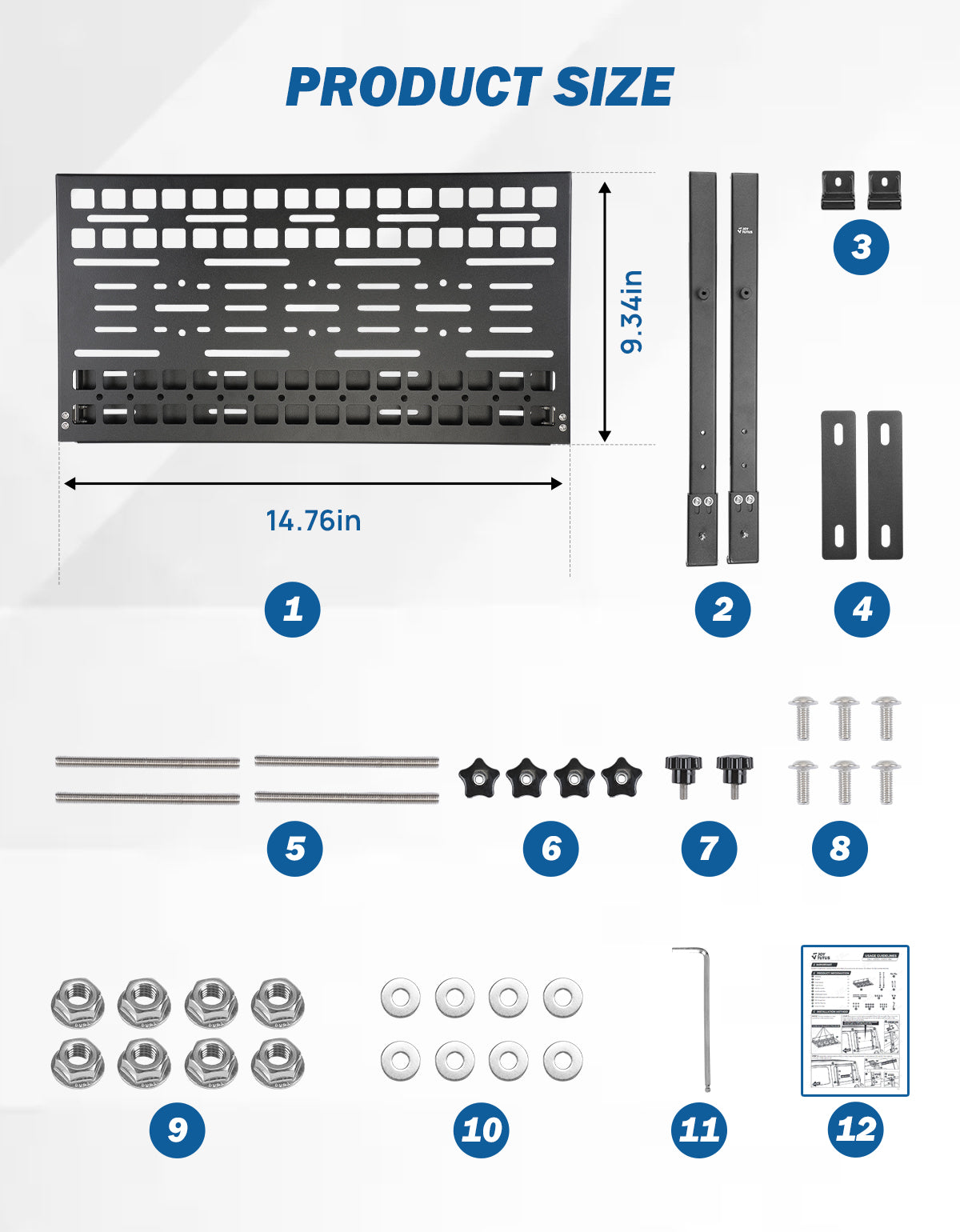 Rear Window MOLLE Panel & Fold-Down Table for Jeep Wrangler JL JLU