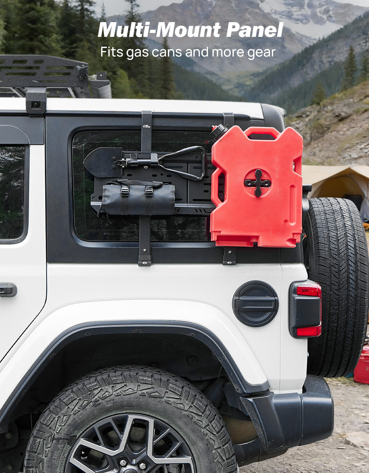 Rear Window MOLLE Storage Panel for Jeep Wrangler JL 2018–2026 (Hard Top)