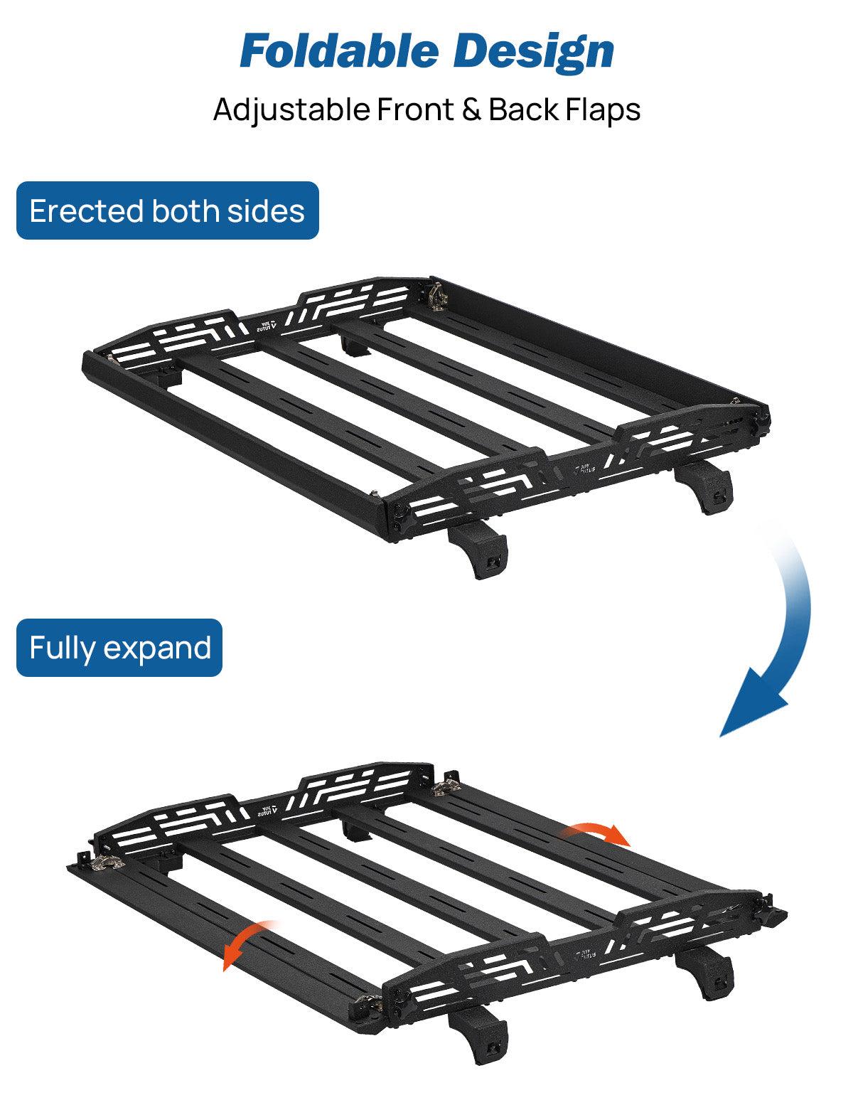 Jeep Wrangler JL & Gladiator JT Roof Rack Basket (2018–2026) – 350 lbs Capacity