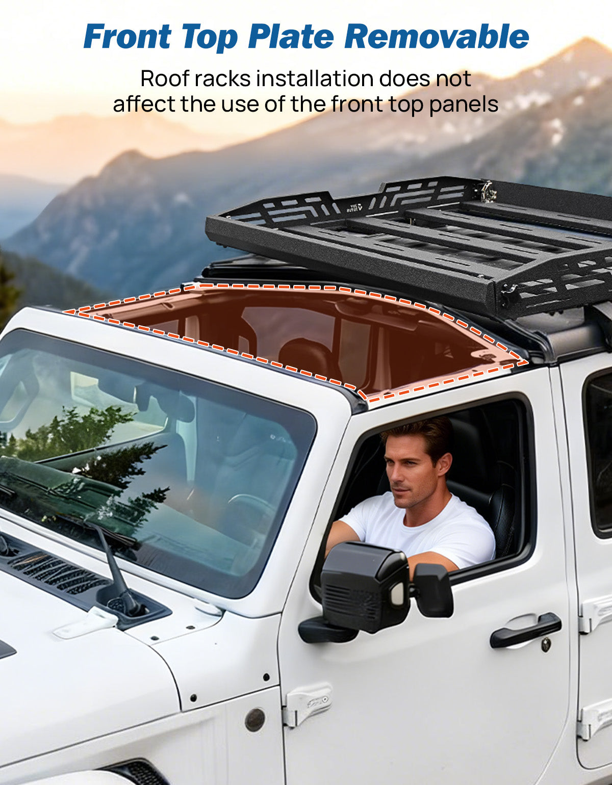 Jeep Wrangler JL & Gladiator JT Roof Rack Basket (2018–2026) – 350 lbs Capacity