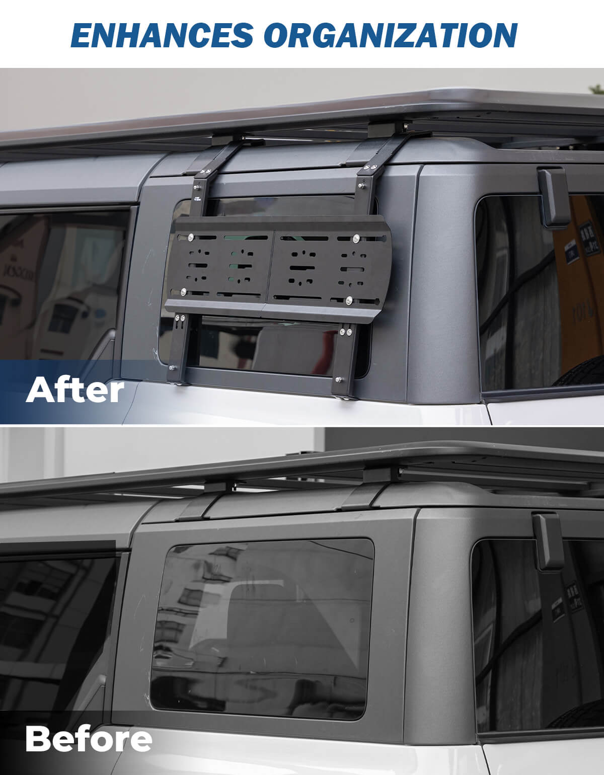 Rear Window MOLLE Storage Panel Kit for Bronco 4-Door 2021–2026