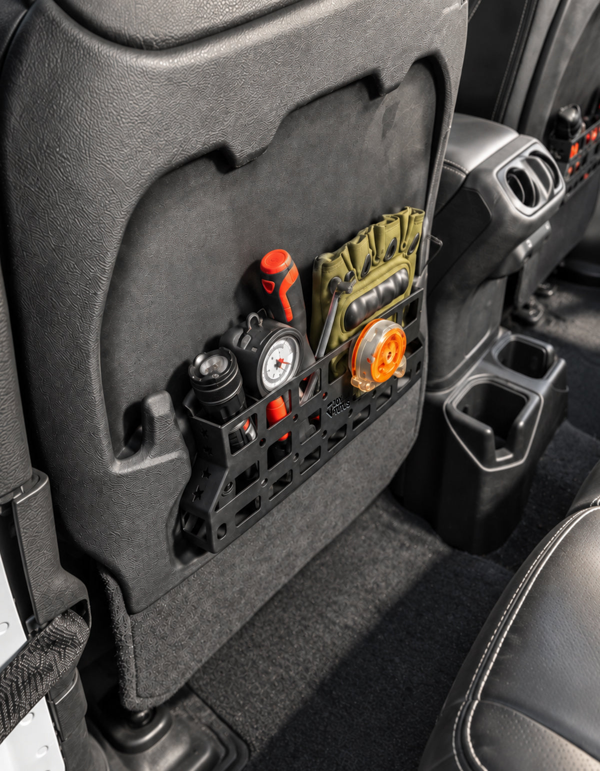 Seat Back MOLLE Storage Pockets for 2018–2026 Wrangler JL Rubicon & Gladiator JT Rubicon/Mojave (2-Pack)