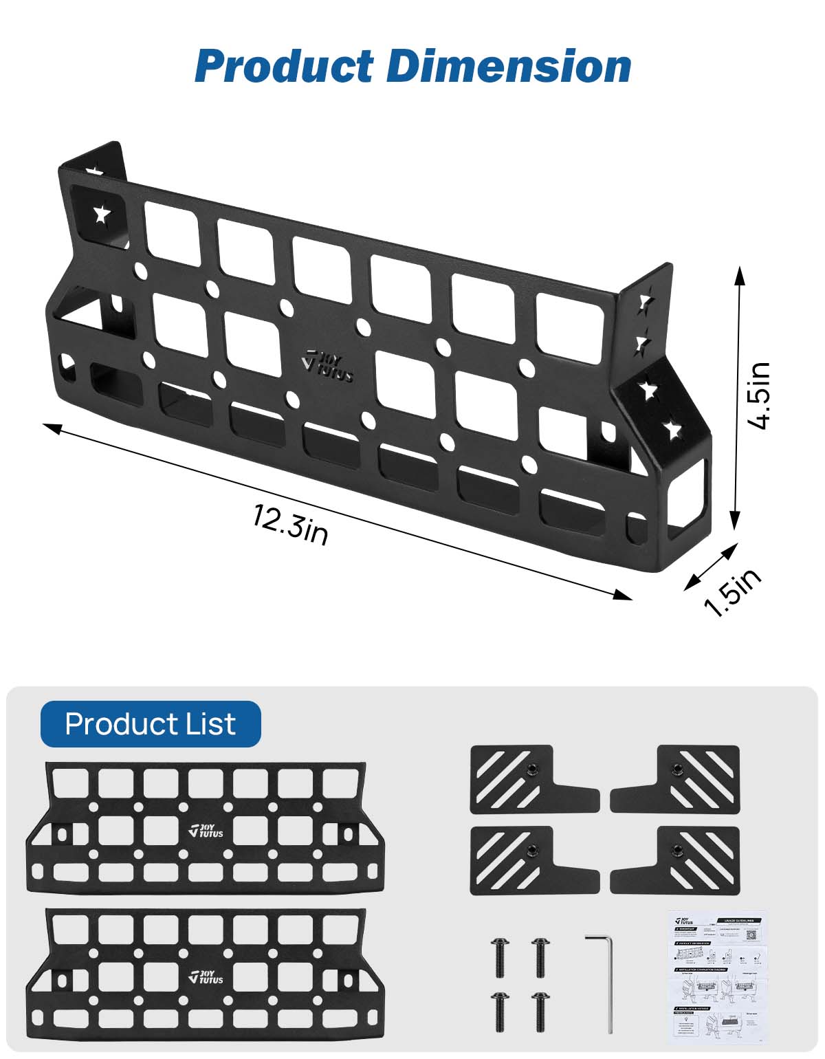 Seat Back MOLLE Storage Pockets for 2018–2026 Wrangler JL Rubicon & Gladiator JT Rubicon/Mojave (2-Pack)