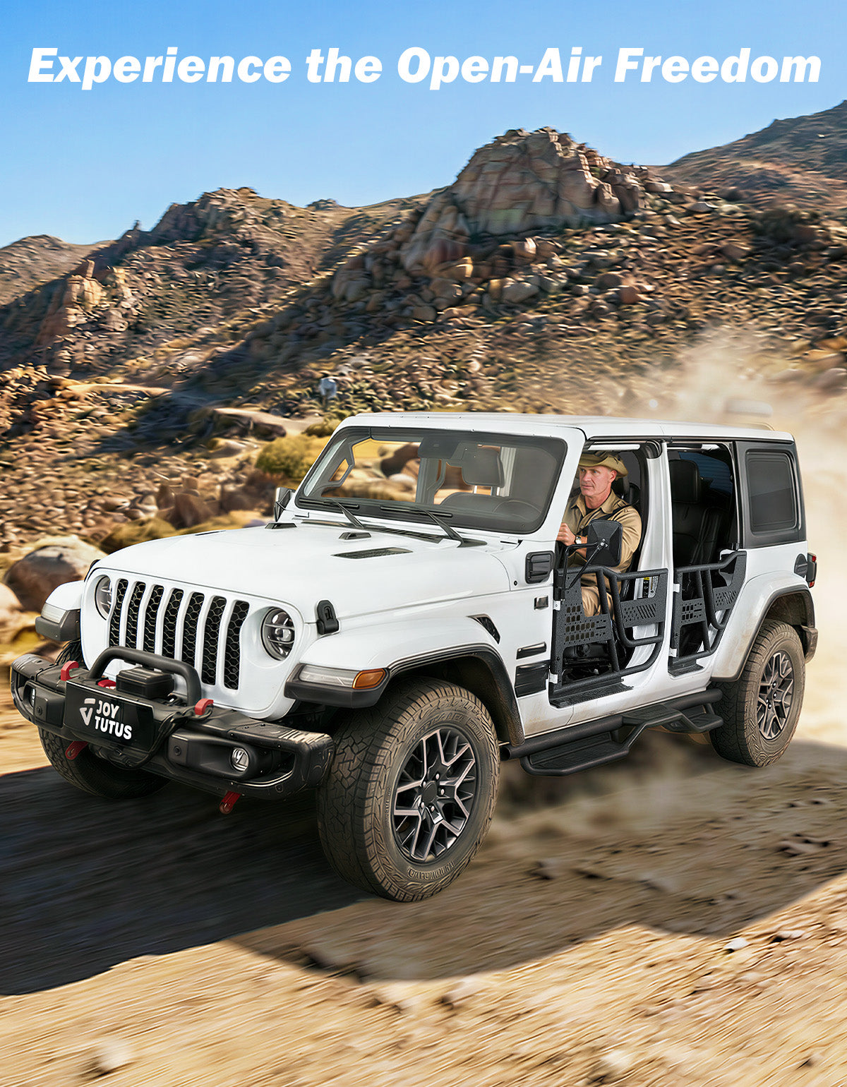 Tube Half Doors for Jeep Wrangler JL & Gladiator JT – 4 Door Off-Road Doors