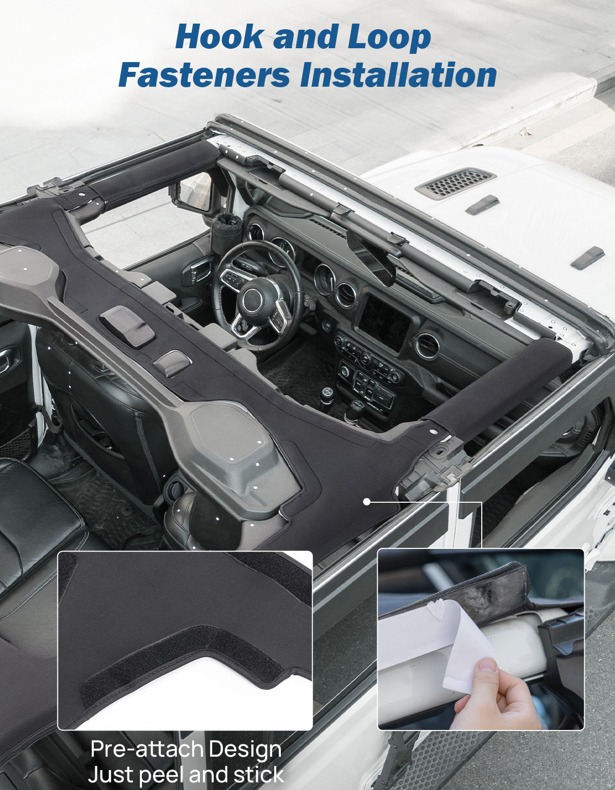 Neoprene Roll Bar Padding for Wrangler JL Unlimited JLU 2018–2023