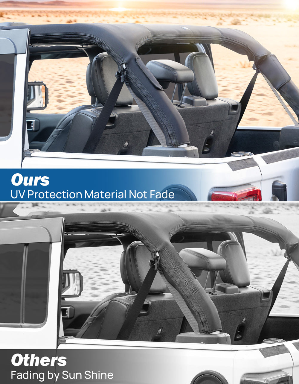 Neoprene Roll Bar Padding for Wrangler JL Unlimited JLU 2018–2023