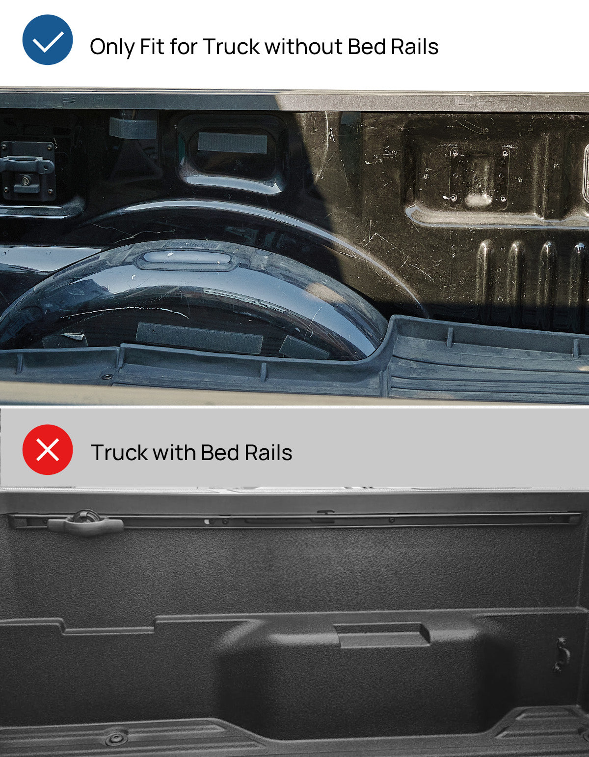 Truck Bed Flag Pole Mount, No-Drill Side Rail Bracket for Pickup Trucks