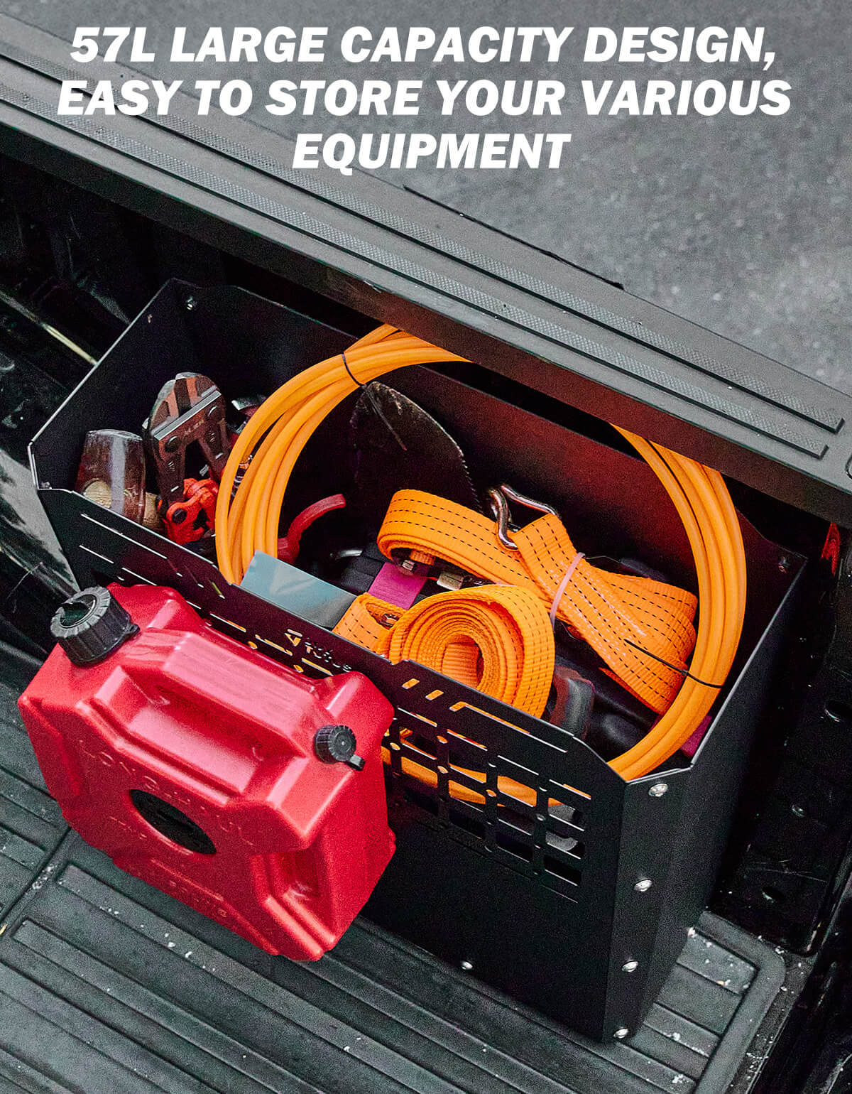 Side-Mounted Truck Tool Box for F-150 F-250 F-350 2015–2026