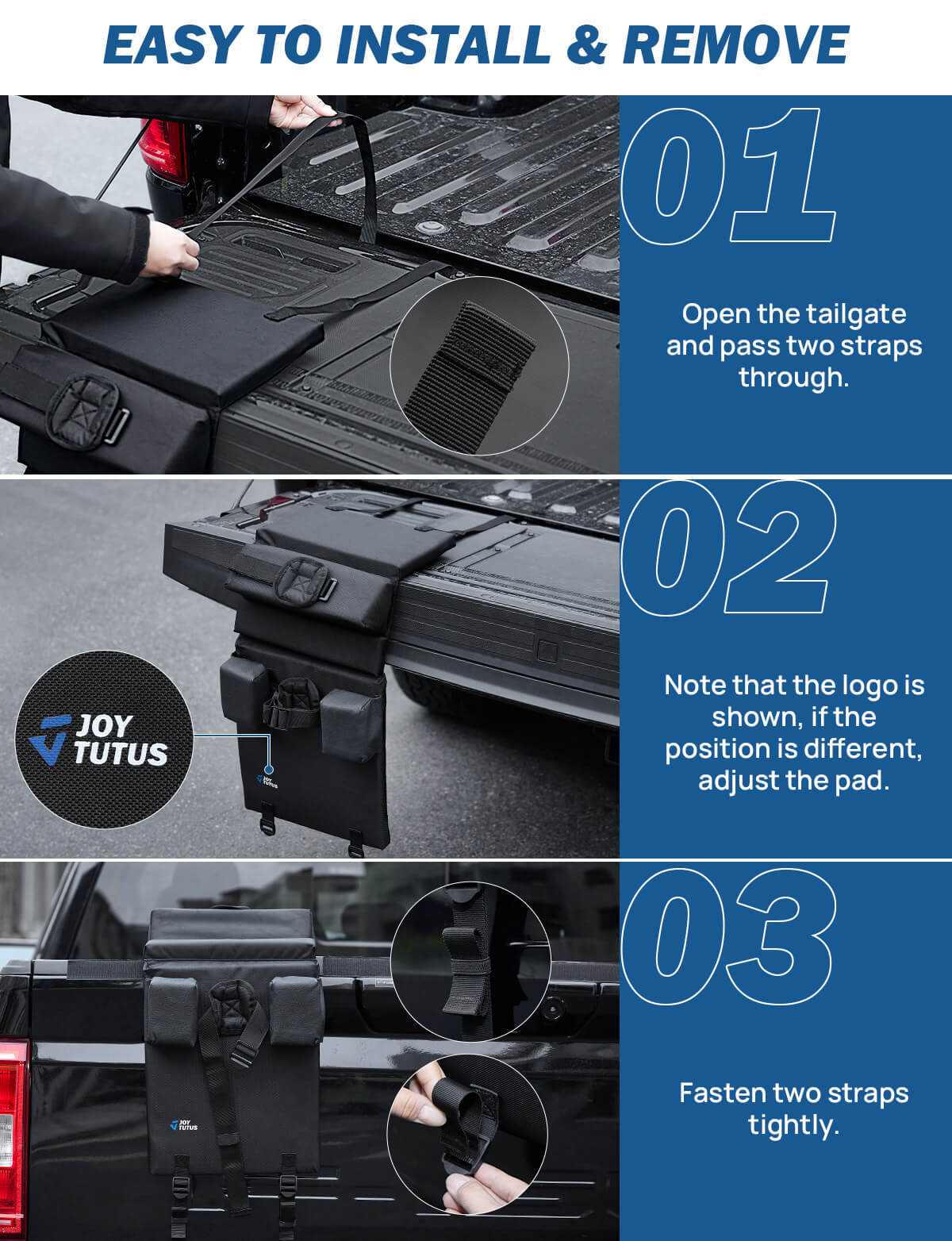 Truck Bed Bike Pad for Single Bike, Waterproof & Anti-Wobble