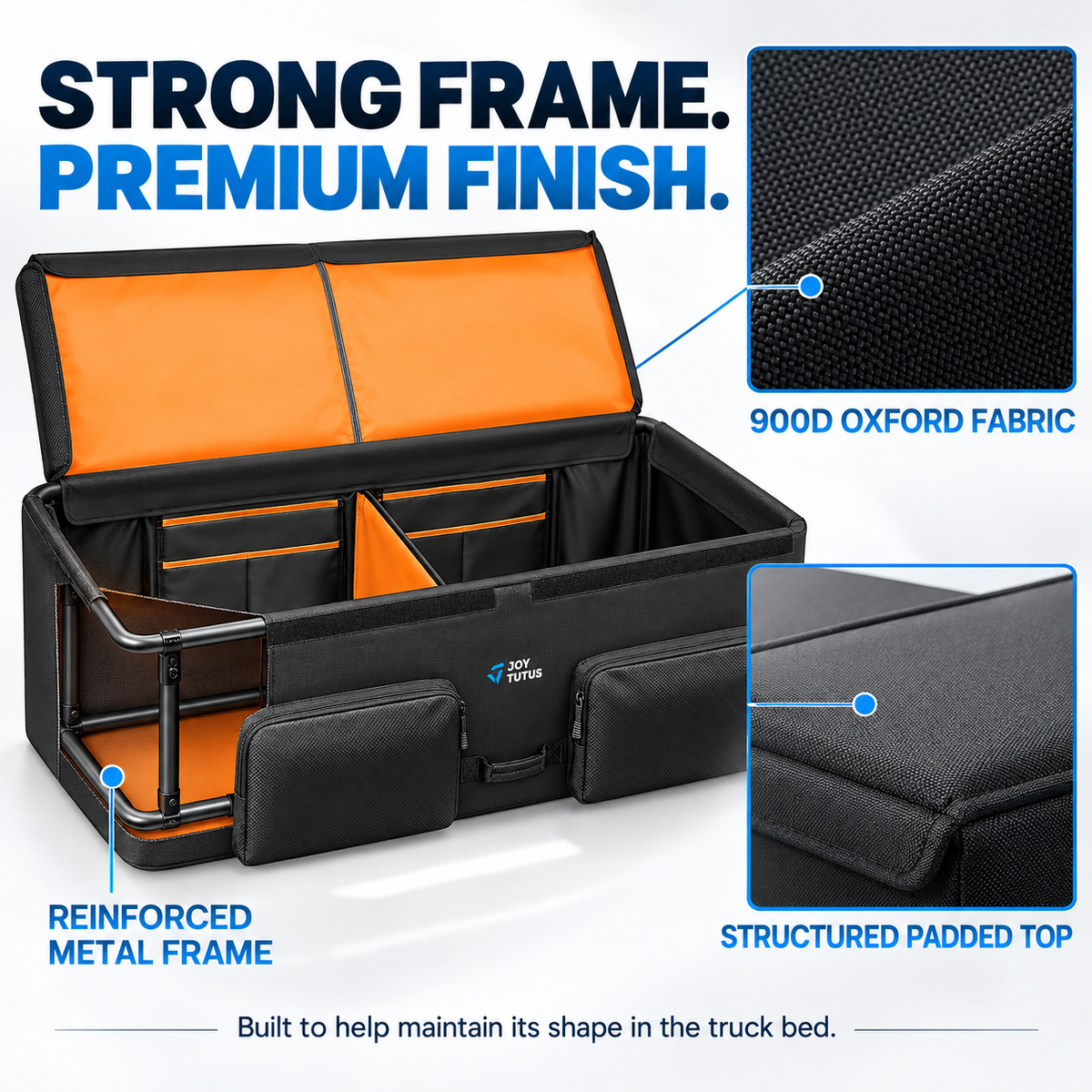 Waterproof Truck Bed Cargo Box Organizer for Full-Size Pickups