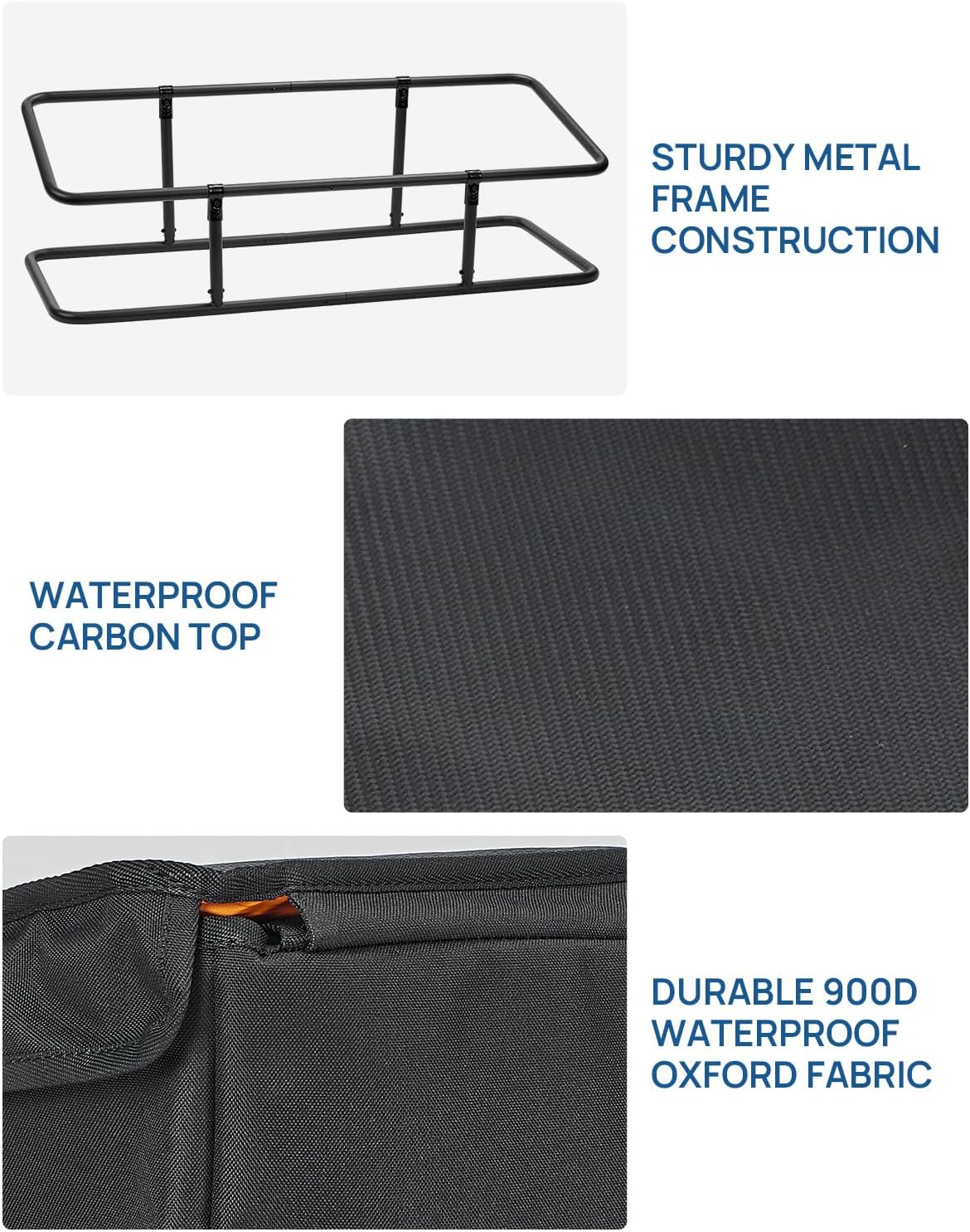 Waterproof Truck Bed Cargo Box Organizer for Full-Size Pickups