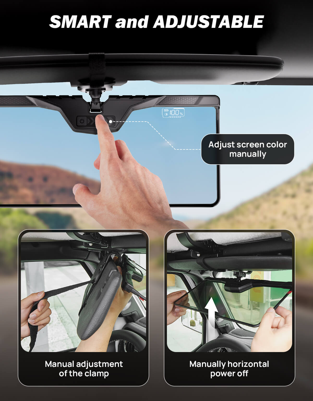 Automatic Polarized Photochromic Sun Visor Extender for Car