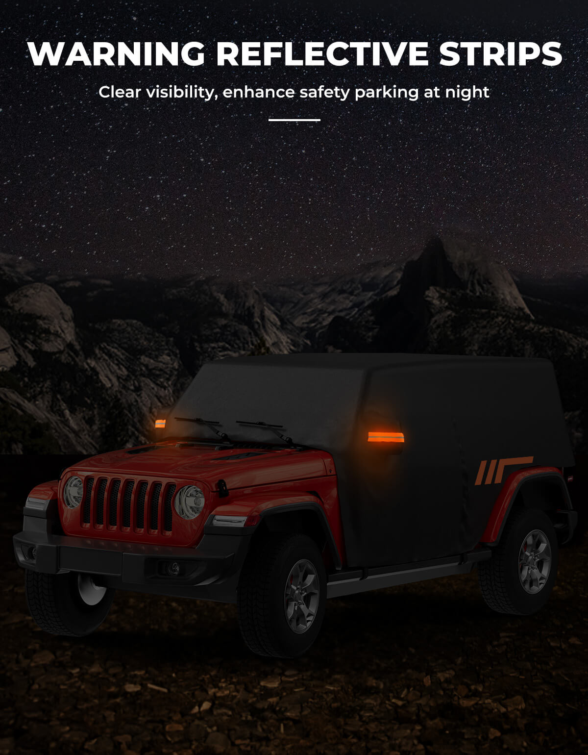 Waterproof Cab Cover for Wrangler JK/JL Unlimited 4-Door 2007–2026