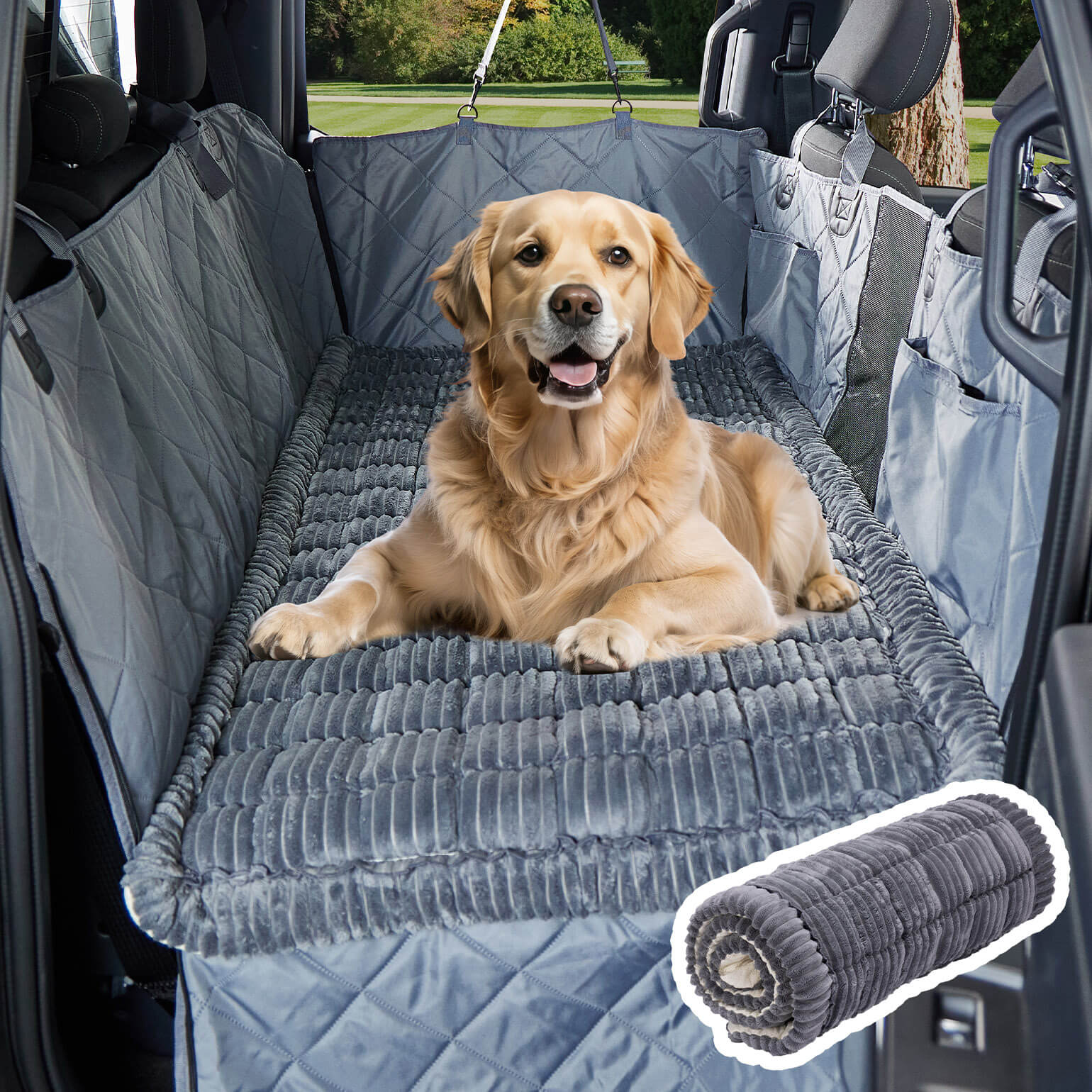 Bench Seat Covers for Trucks with Dog Hammock