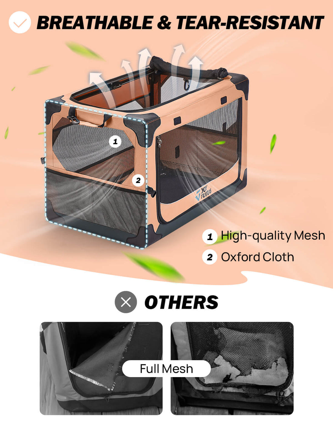 Collapsible Soft Travel Crate for Dog