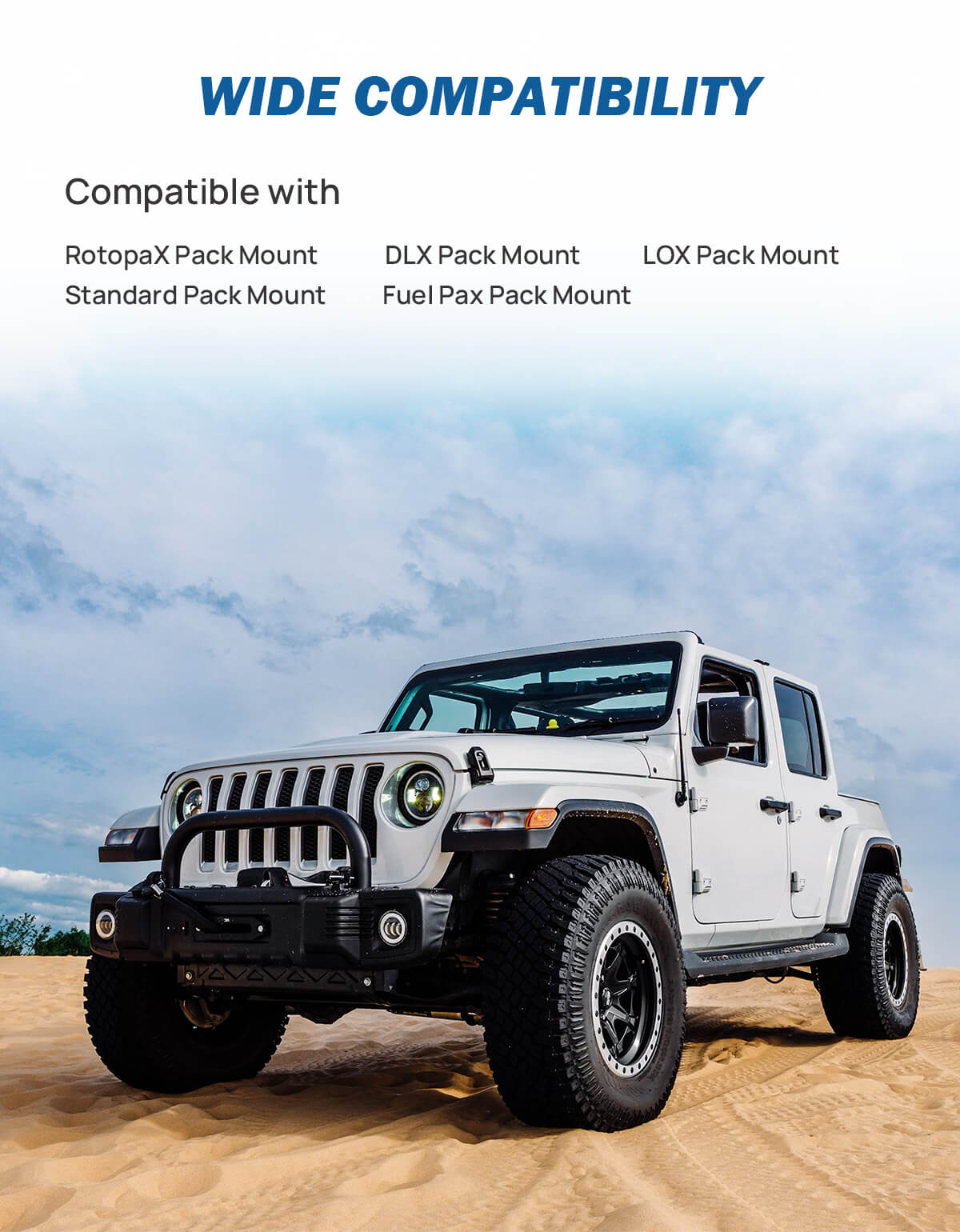 Fuel Door Hinge Mount Bracket Compatible with 2007-2025 Wrangler JK JL & Gladiator JT