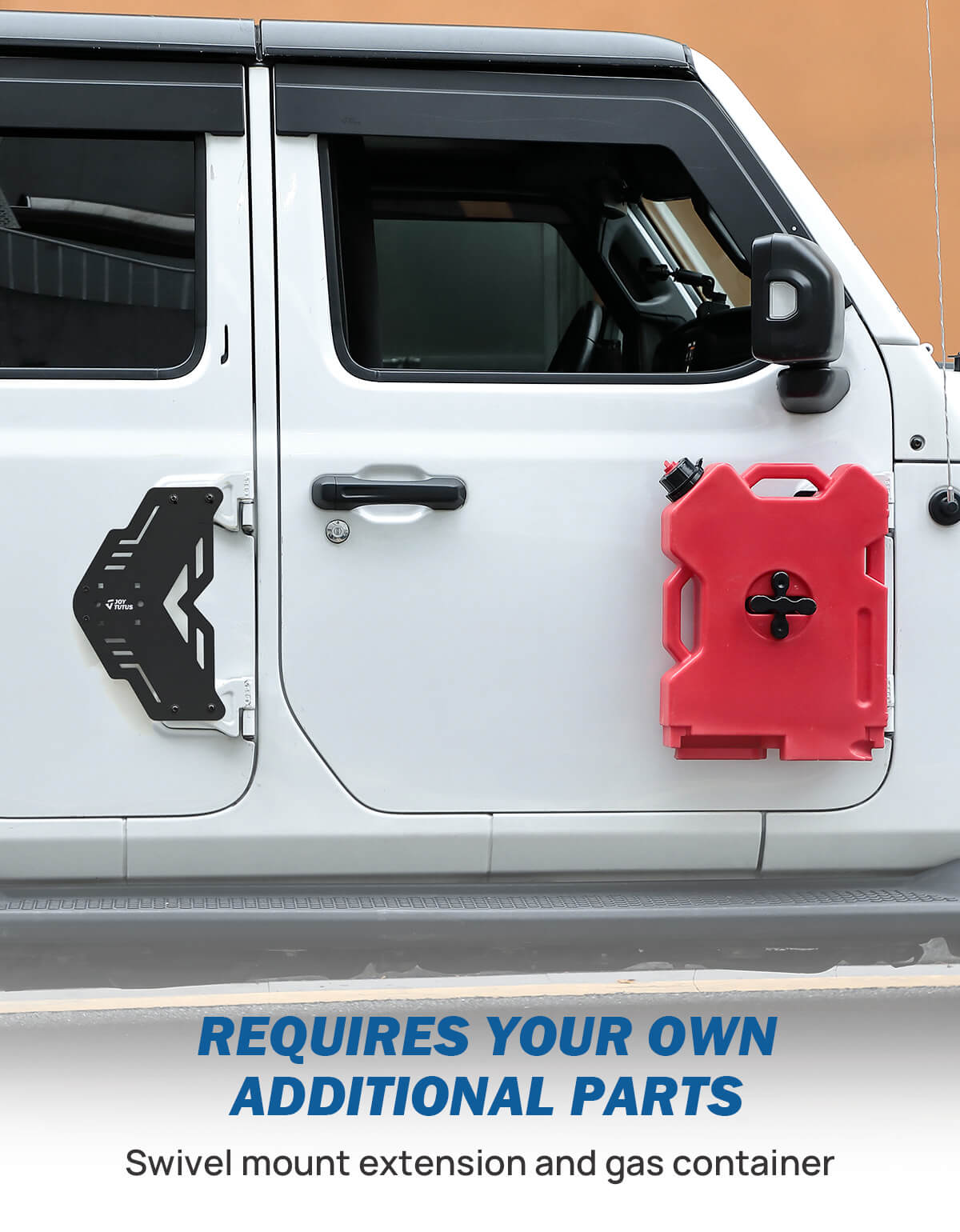 Fuel Door Hinge Mount Bracket Compatible with 2007-2025 Wrangler JK JL & Gladiator JT