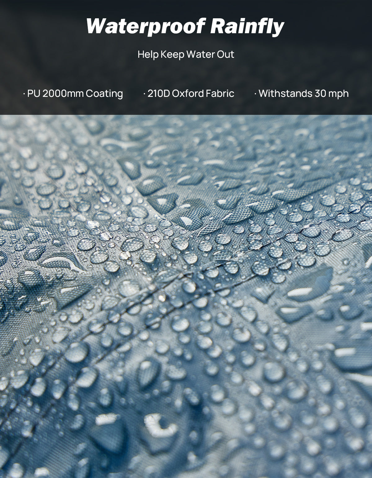 Pickup Truck Bed Tent with Rainfly, Waterproof Double Layer, Fits 5.0–6.7 ft Beds, 2-Person