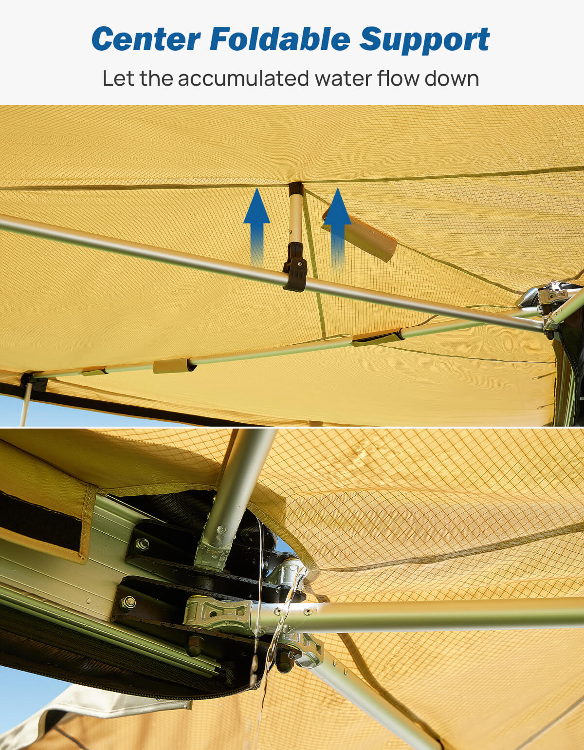 270 Degree Awning - 125 SQ. FT Freestanding All-Weather Side Canopy