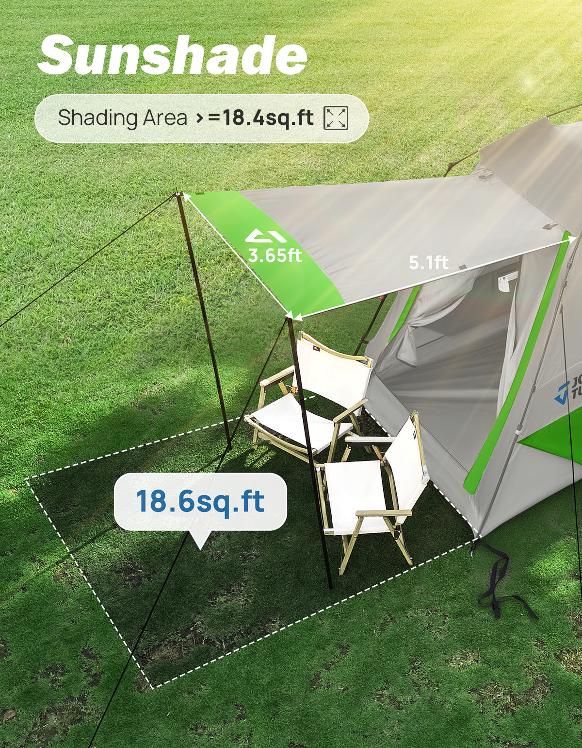 Truck Tent for 5'5" - 6'5" Truck Bed, Automatic Instant Setup Truck Camping Tent for 2 Person