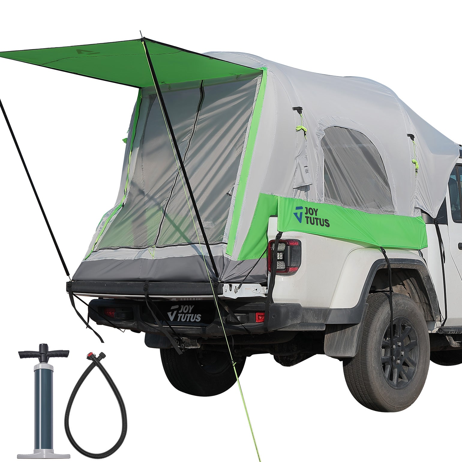 Inflatable Truck Bed Tent with Awning – 2 Person Pickup Camping Tent