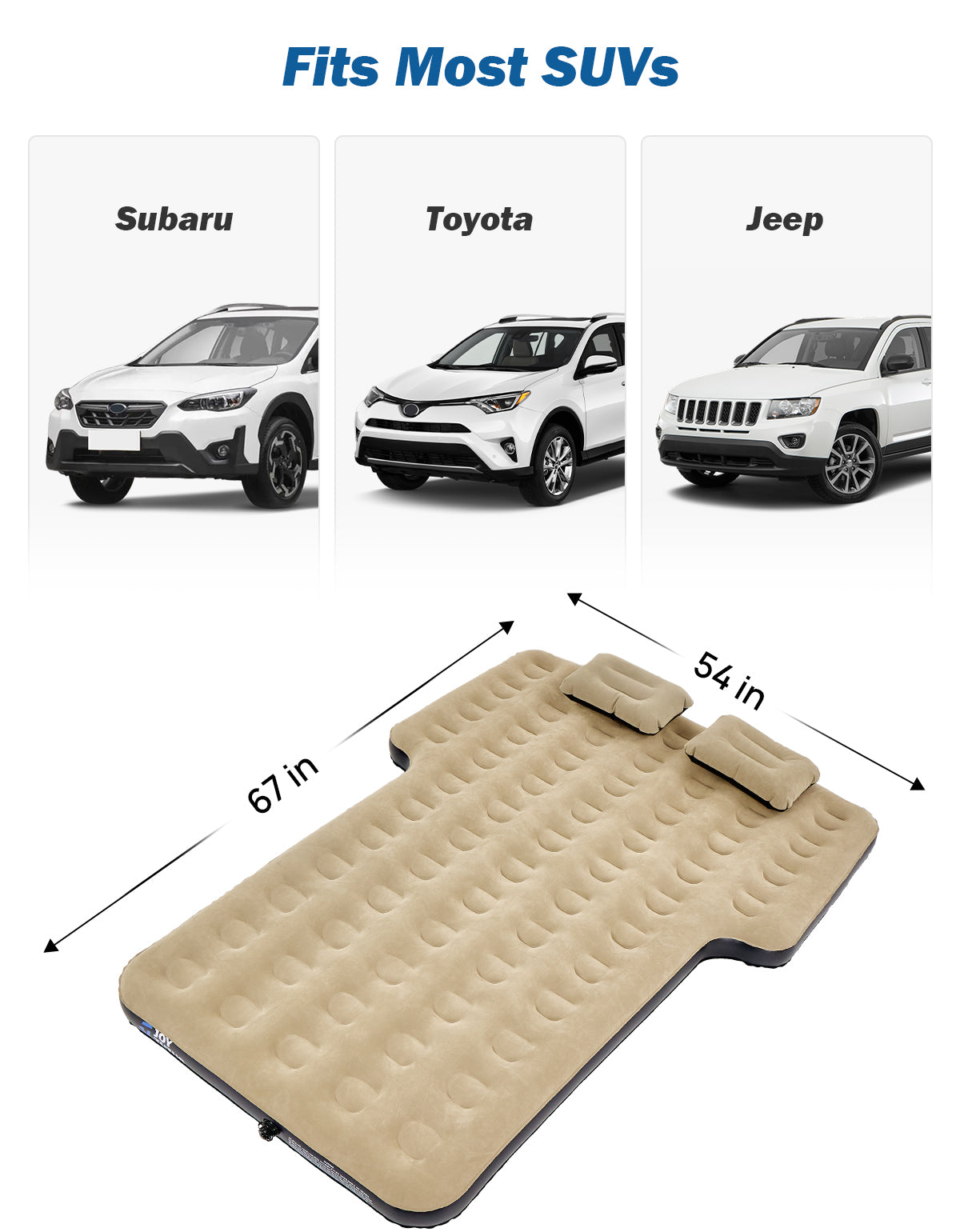 SUV Air Mattress Camping Bed with Electric Pump