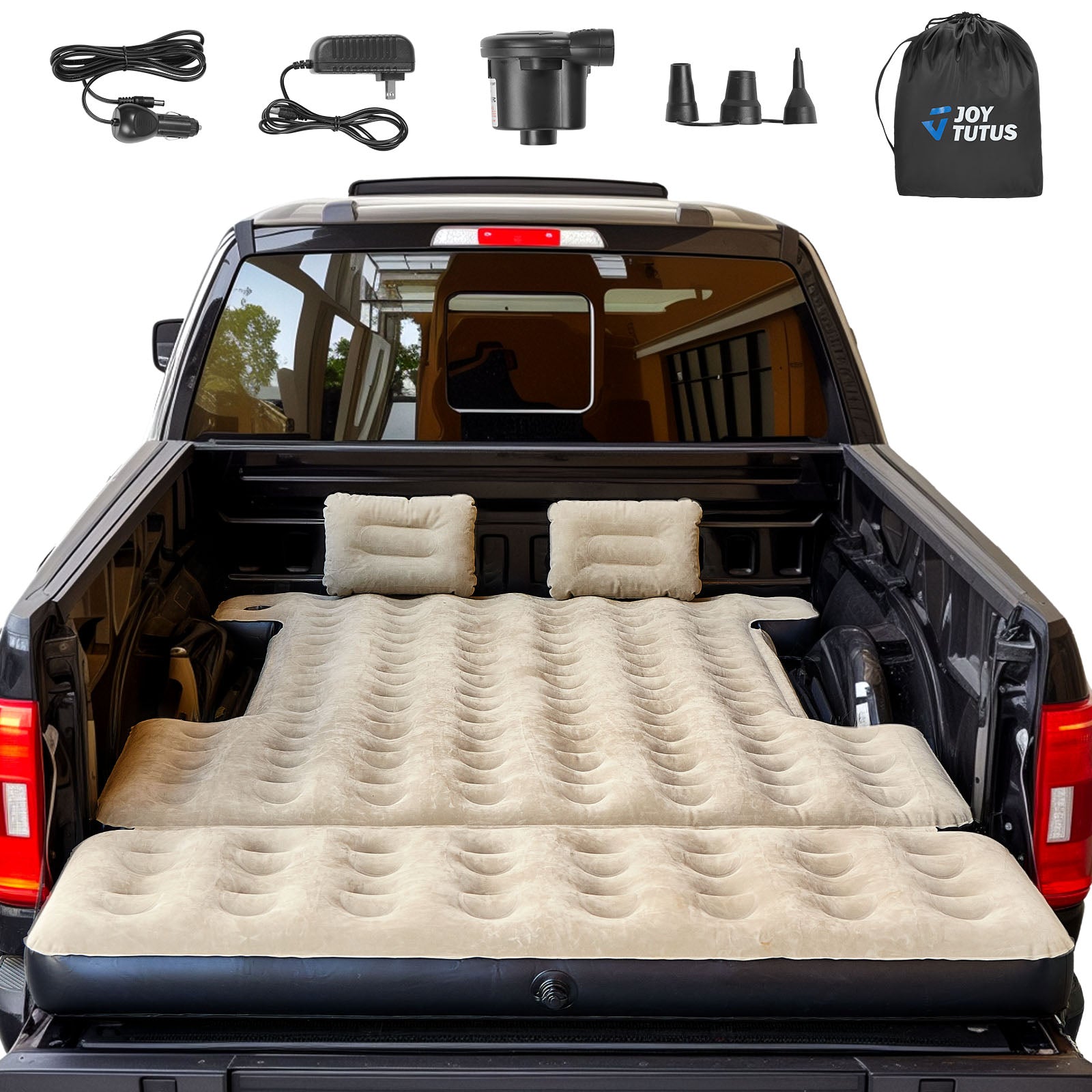 6.0–6.3ft Extended Truck Bed Air Mattress, Inflatable Camping Mattress