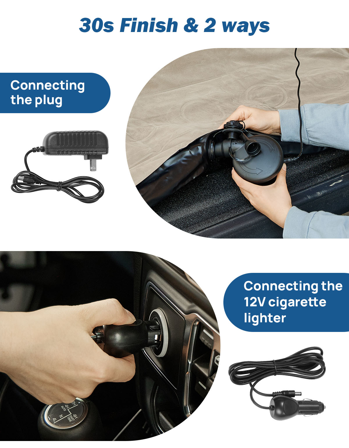 6.0–6.3ft Extended Truck Bed Air Mattress, Inflatable Camping Mattress