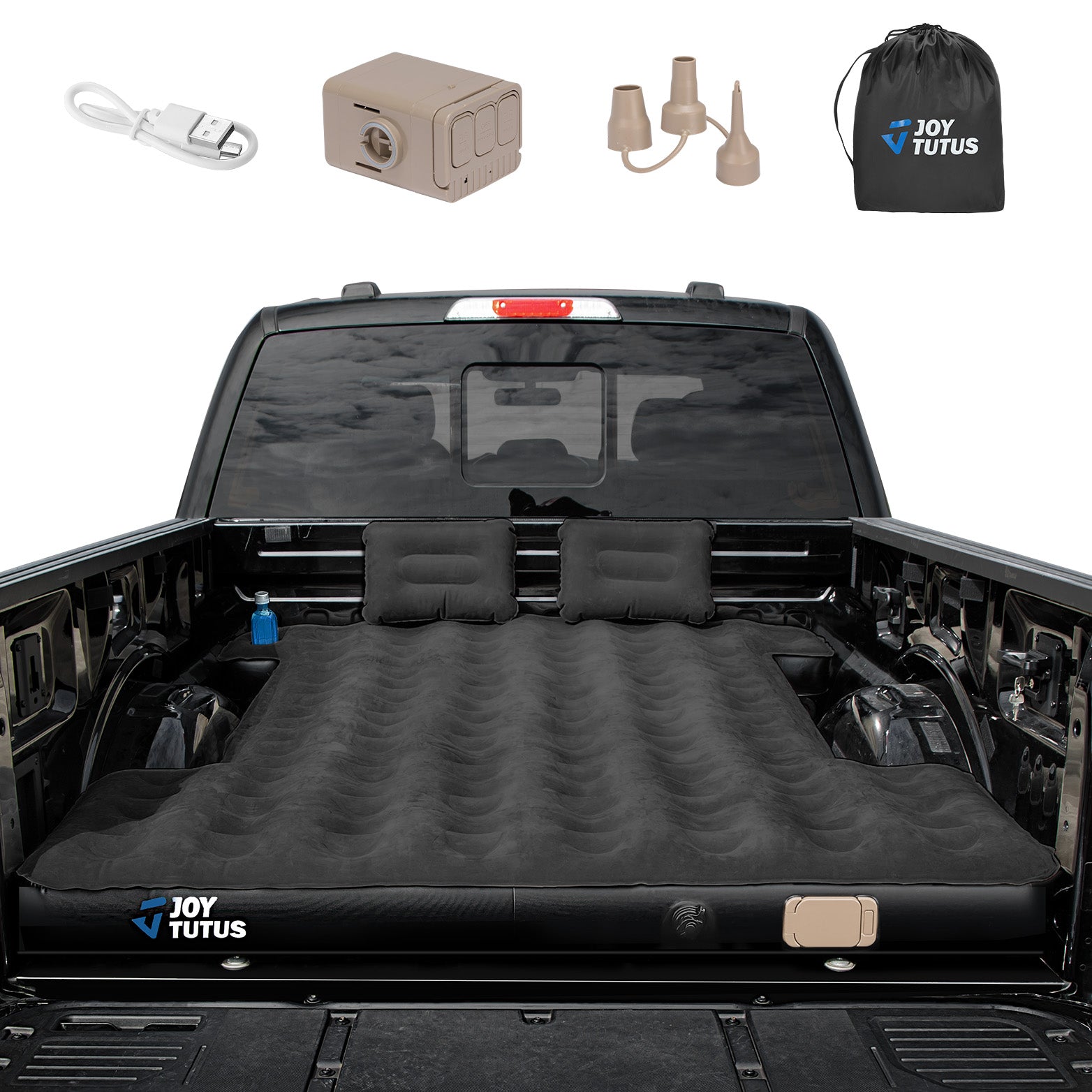 Truck Bed Air Mattress with Built-in Pump for 5.5–6.7 ft Beds – Camping Air Bed