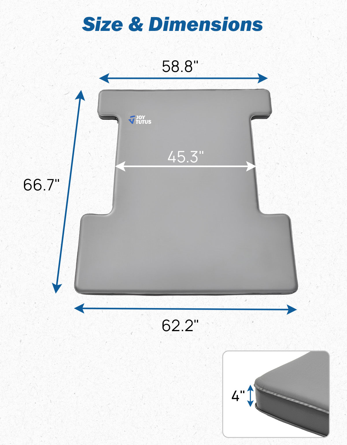 Truck Bed Camping Mattress – 4" Self-Inflating Foam & Air Sleeping Pad
