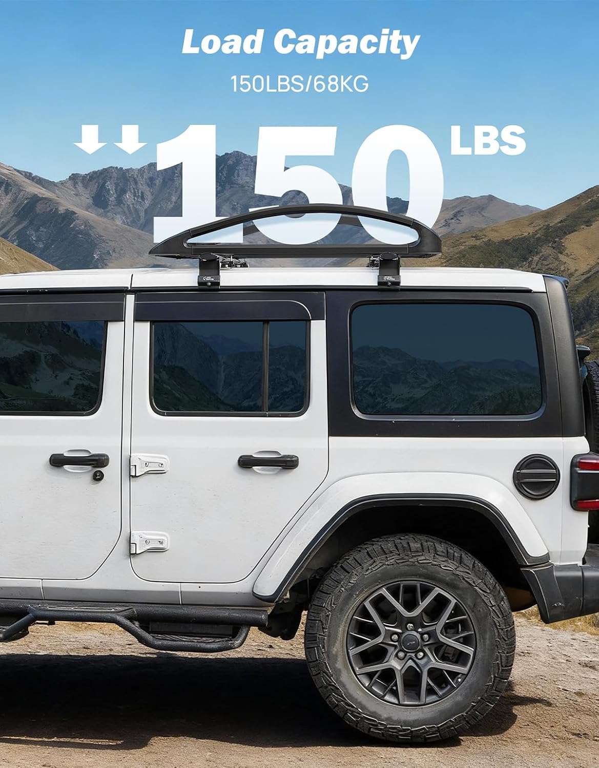 Aluminum Roof Cargo Basket for SUVs, Trucks & Cars – 64" x 40" x 8"