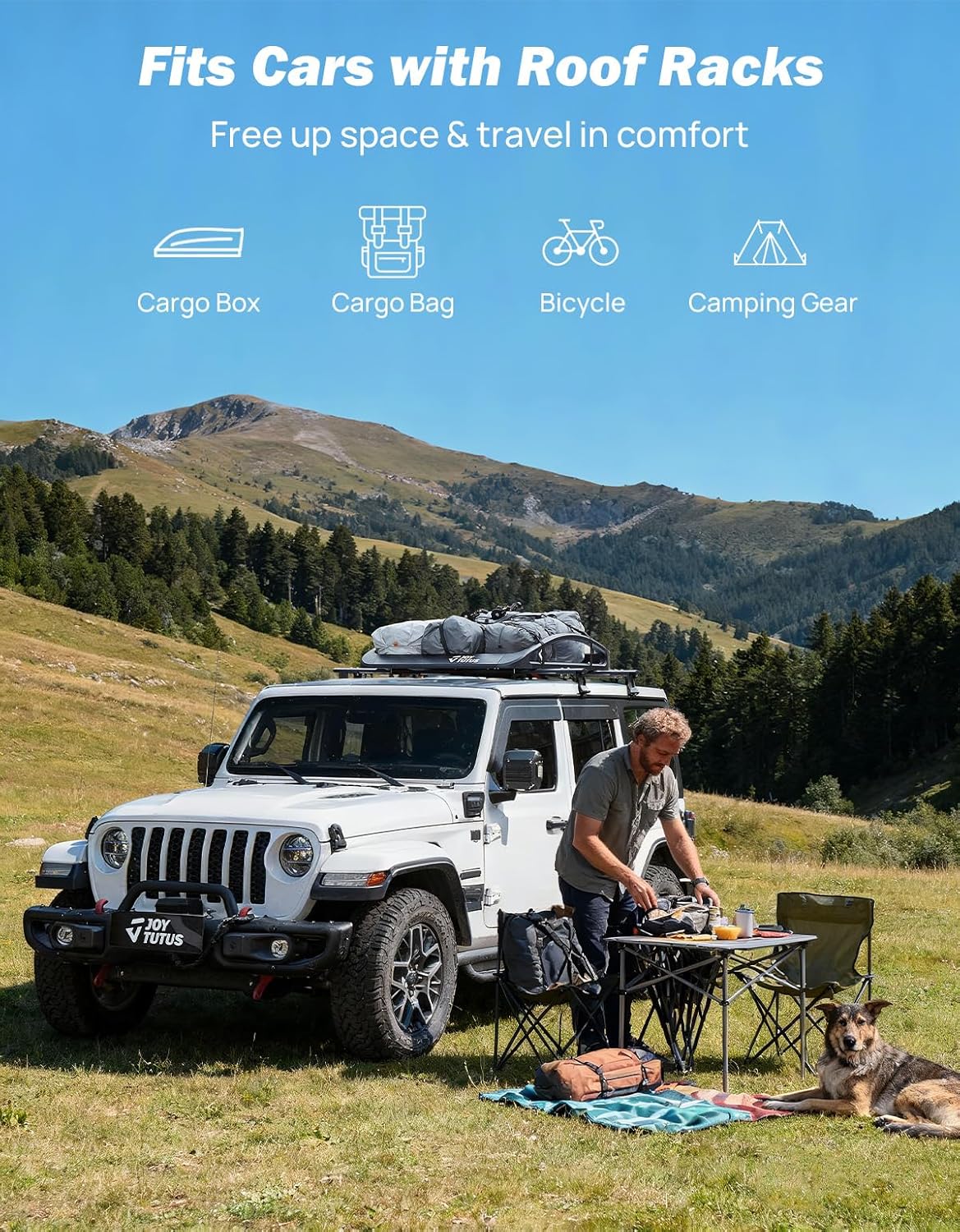 Aluminum Roof Cargo Basket for SUVs, Trucks & Cars – 64" x 40" x 8"