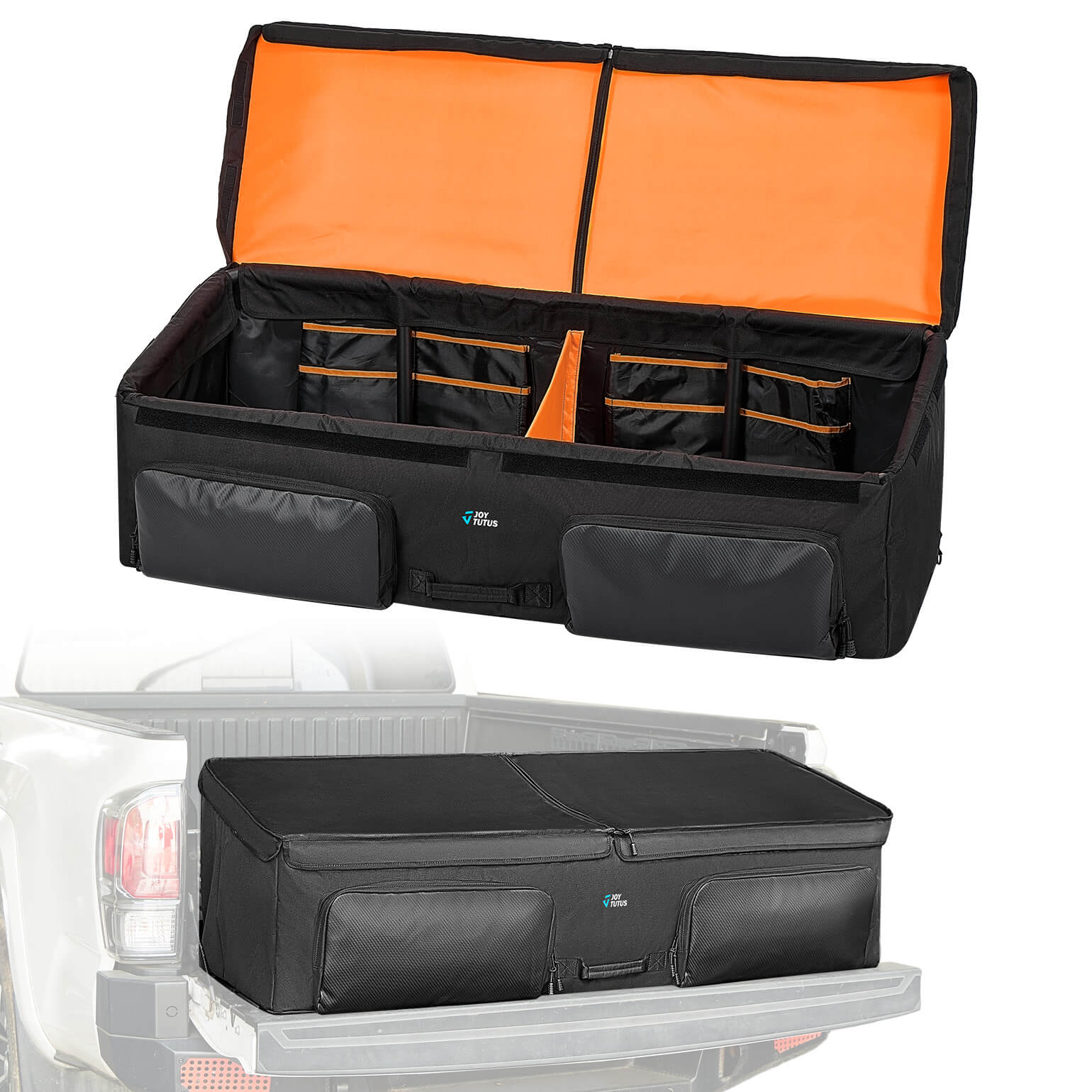 JOYTUTUS Truck Bed Cargo Box Organizer Mid-Size