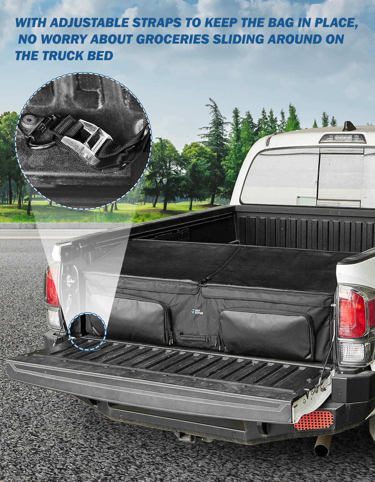 JOYTUTUS Truck Bed Cargo Box Organizer