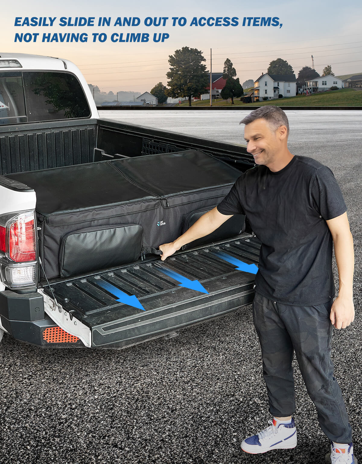 JOYTUTUS Truck Bed Cargo Box Organizer