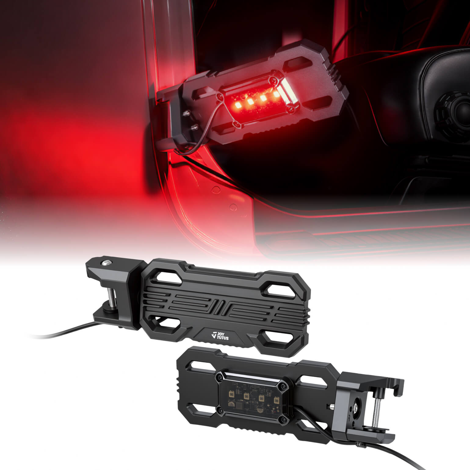 LED Foot Pegs for Jeep Wrangler JK/JL & Gladiator JT (2007–2026) – CNC Doors Off Footrests with 7 Lighting Modes