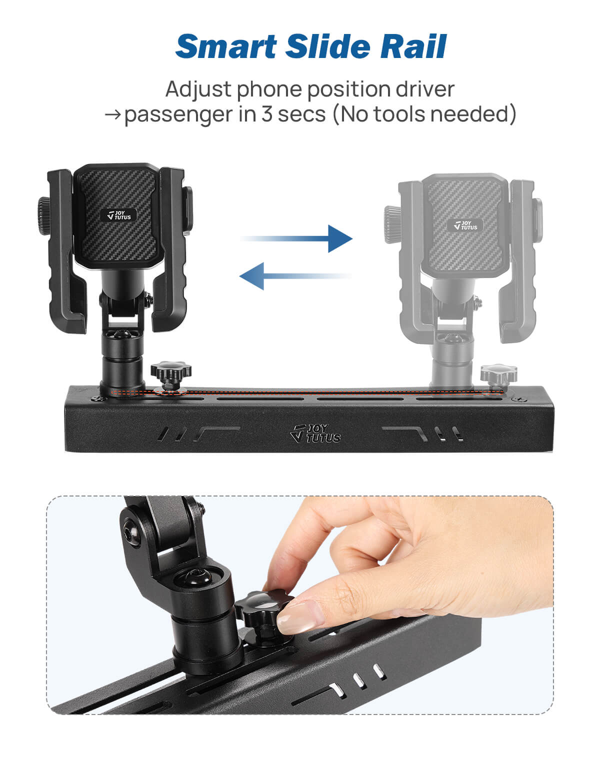 Metal Dash Mount 360° Portable Phone Holder for Silverado & Sierra 2014-2018
