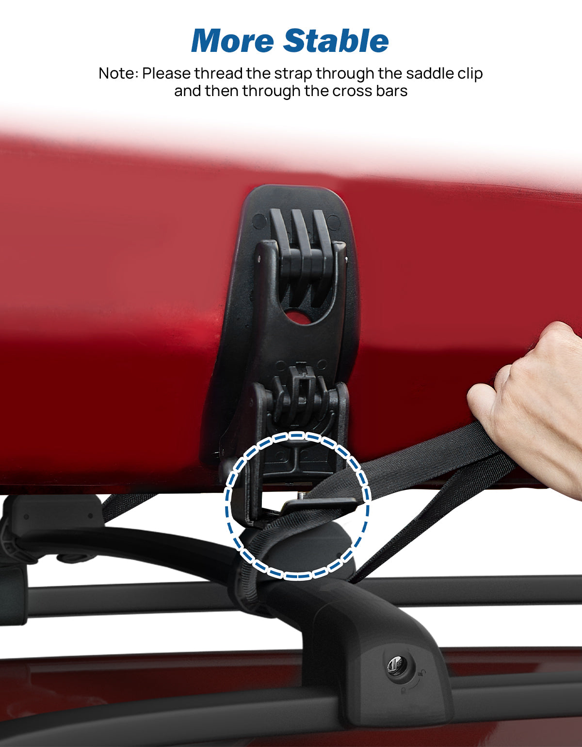 T-Slot Kayak Roof Rack Saddles for Cross Bars – 150LB Carrier Kit