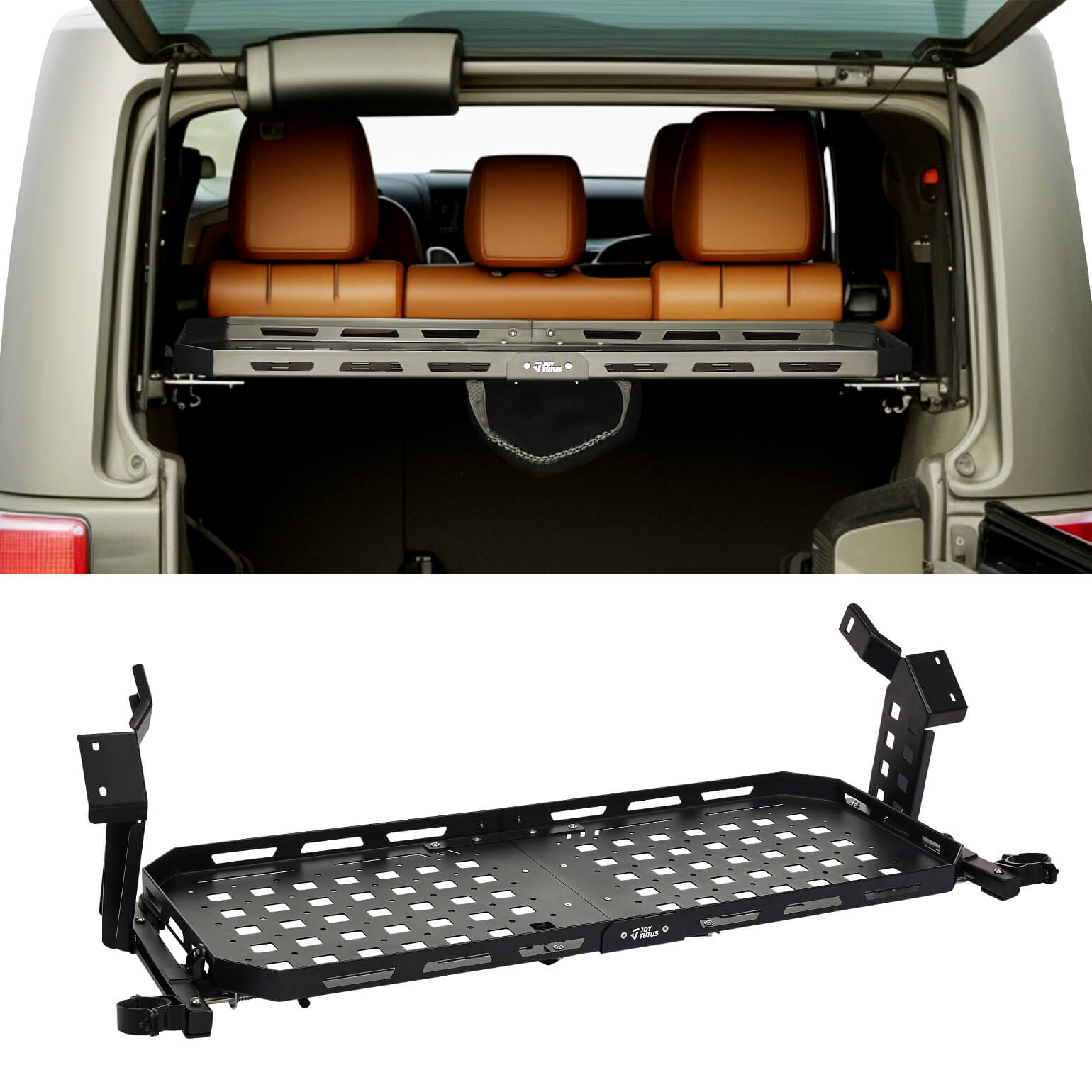 Rear Cargo Rack Basket Compatible with 2007-2018 Wrangler JK
